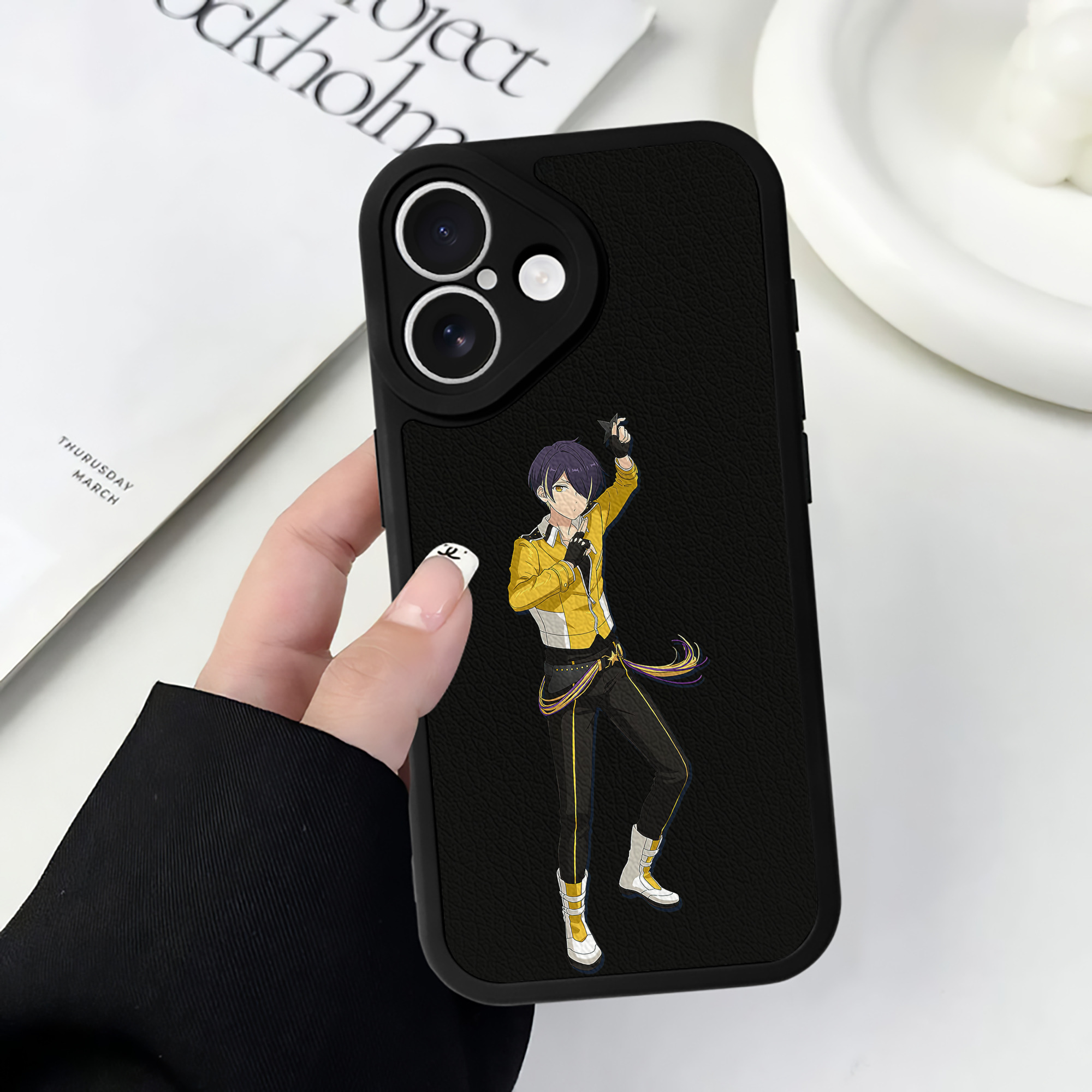 （画像用） あんさんぶるスターズ! Ensemble Stars 【iPhone 16シリーズ対応】シリコンスマホケース（レザー調） 材質：シリコン